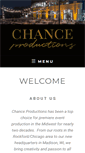 Mobile Screenshot of chanceproductions.net